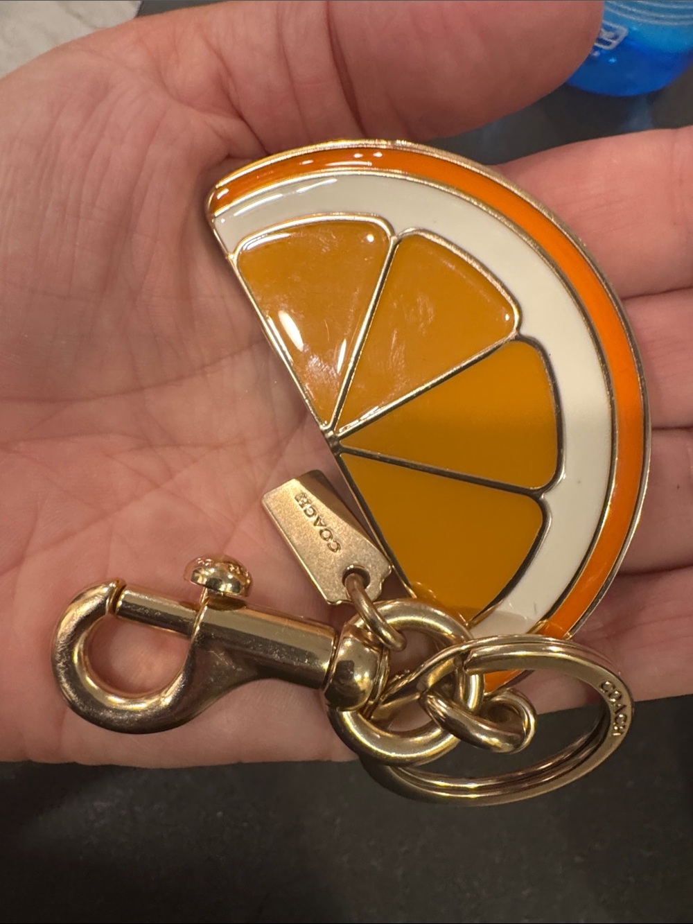 Coach Orange Slice Keychain Charm - Picture 6 of 6